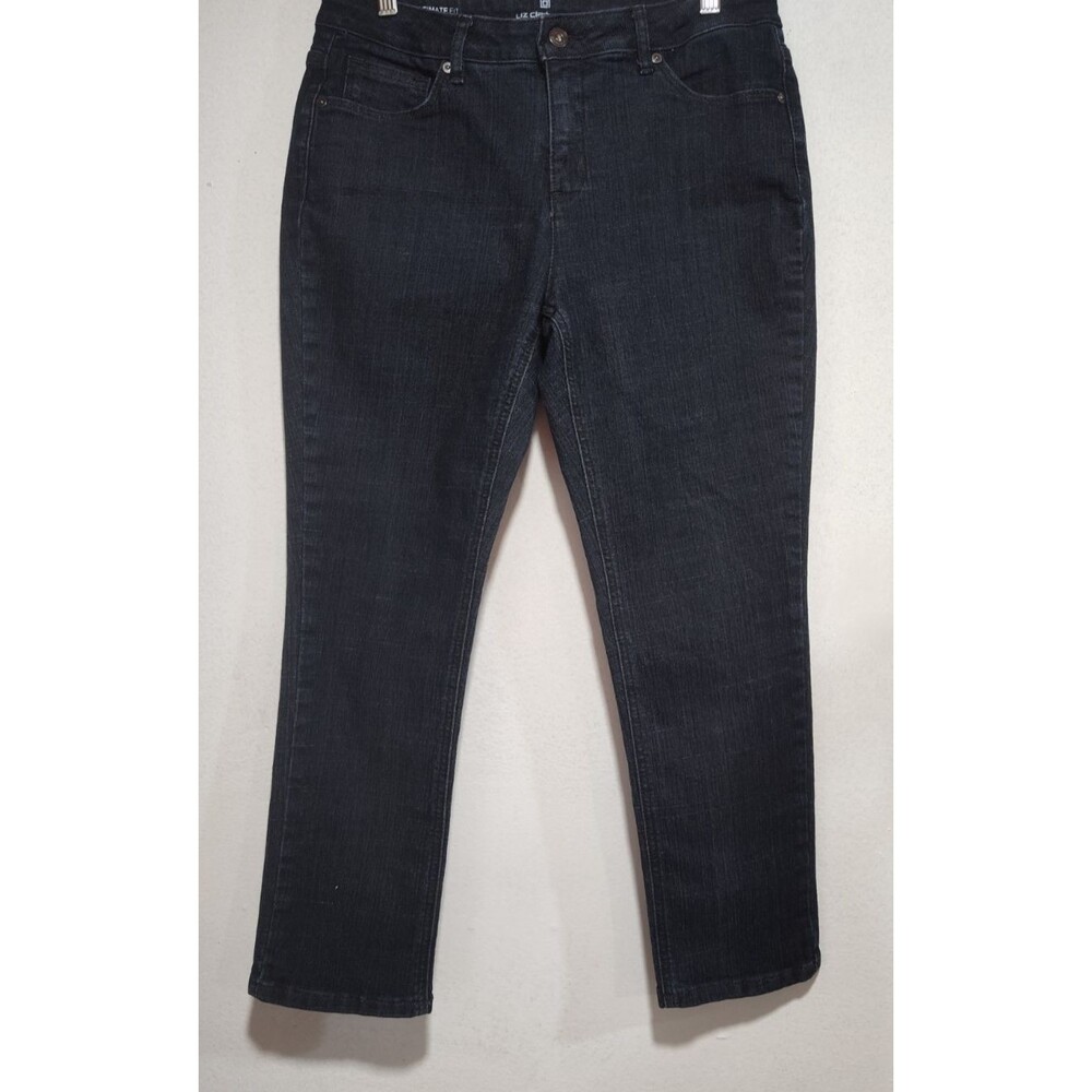 Liz Claiborne Jeans Women's 10P Blue Ultimate Fit Ankle Dark Wash